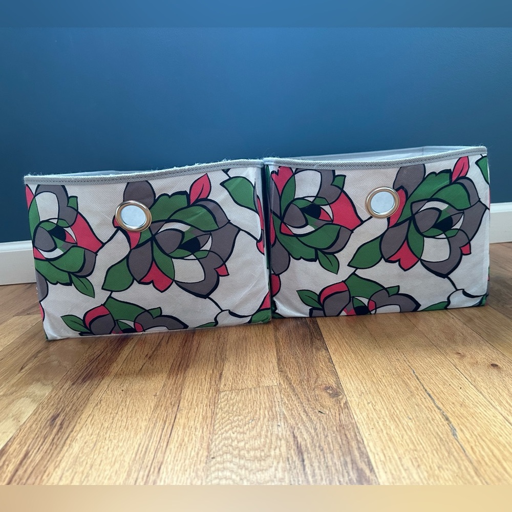 2 pack floral storage cubes